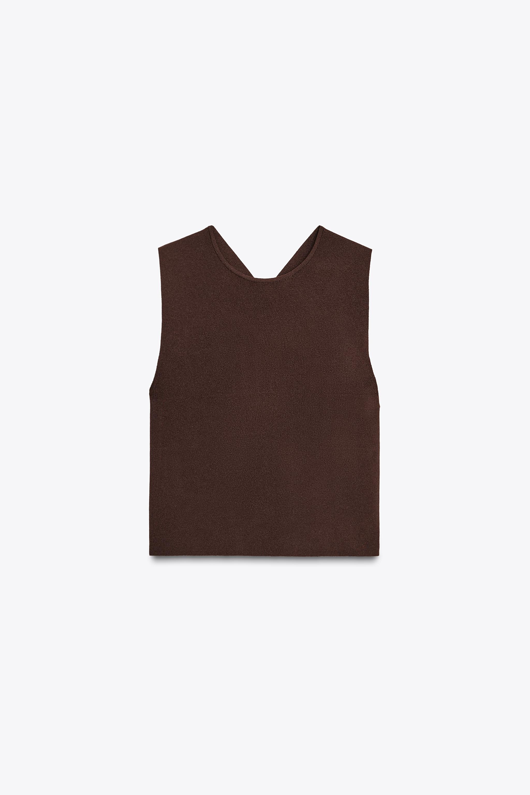 CUT OUT BACK KNIT TOP